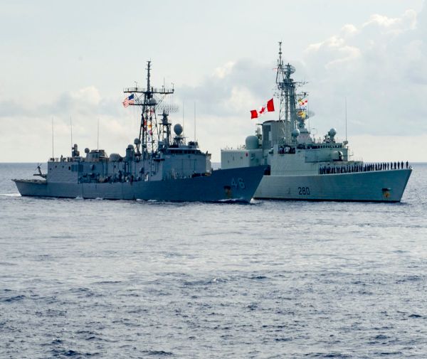 UNITAS Ships in Formations