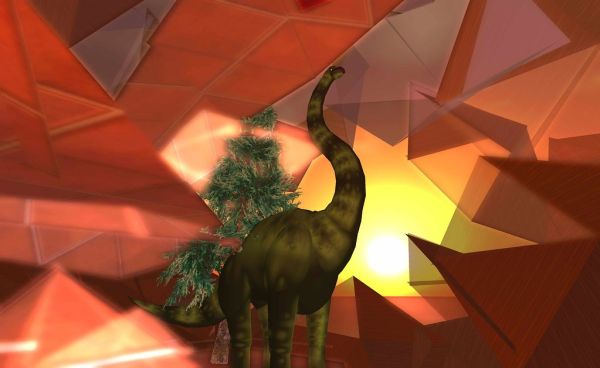 holy freak it's a dinosaur