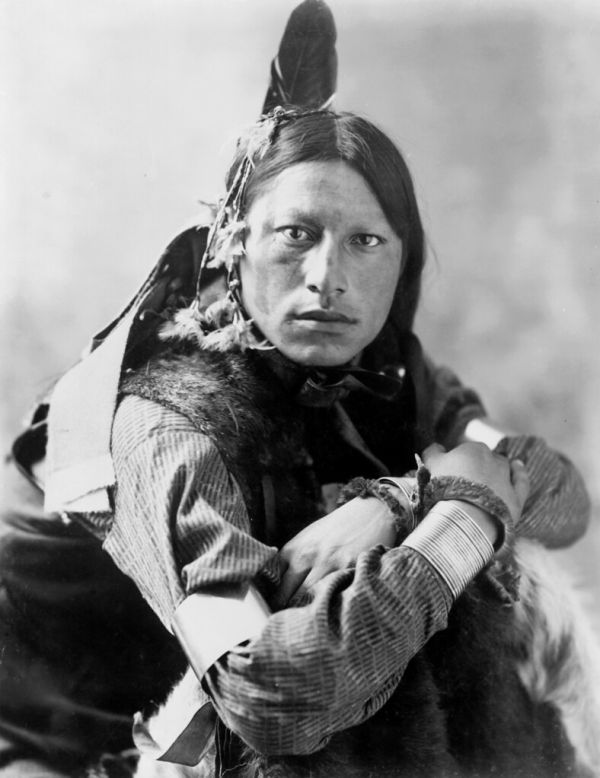 Joseph Two Bulls, Dakota Sioux, by Heyn & Matzen Photo, 1900