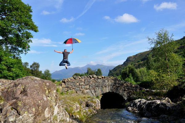 Robbie Foley Flying Brolly Man