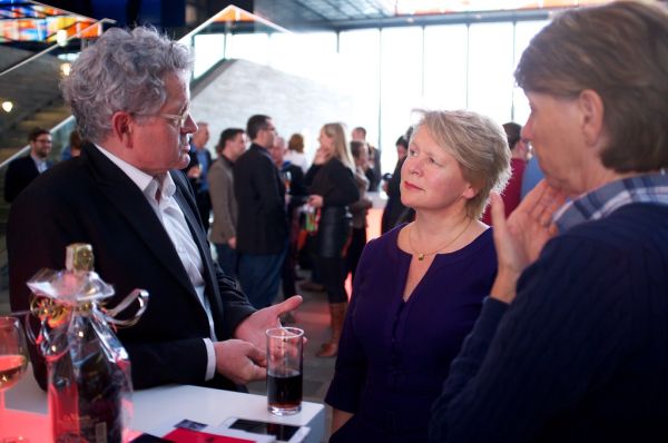Marjan Hammersma bij de afsluiting van Beelden voor de Toekomst