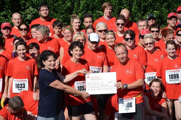 #90jahreawosaar und 10 Jahre Firmenlauf Dillingen: AWO startet mit 150 LäuferInnen