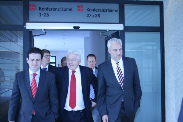 Hubertus Heil, Frank-Walter Steinmeier und Garrelt Duin
