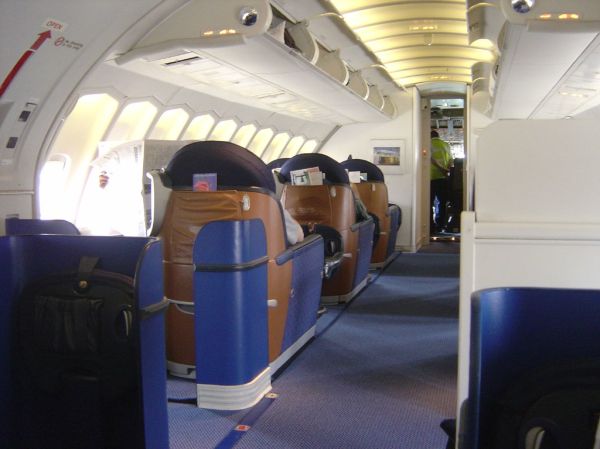 British Airways Club World Upstairs on 747 (old style seats)
