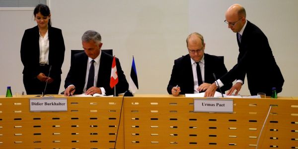 Välisminister Urmas Paet kohtus 25. augustil Šveitsi presidendi ja välisministri Didier Burkhalteriga