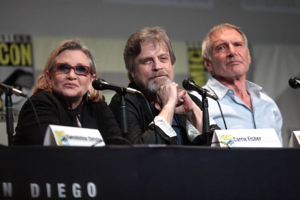 Carrie Fisher, Mark Hamill & Harrison Ford