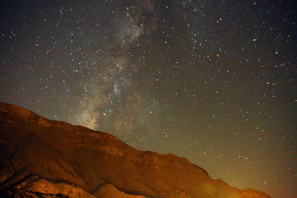 La Via Láctea desde La Solana de Tejeda en Gran Canaria