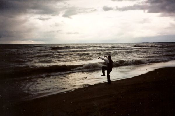 Lake Huron, Grand Bend, Ontario--Ignore the Dork in the Photo