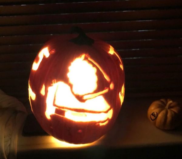James Webb Space Telescope Pumpkin Carving - by Kenny Chan