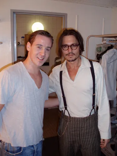 Johnny Depp Backstage at the Ahmanson Theatre